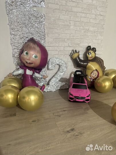 Маша и медведь шарики