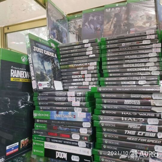 Игры на дисках Xbox one