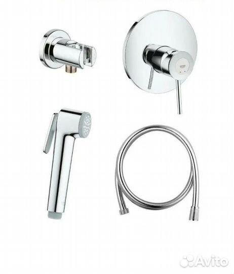 Смеситель с гигиеническим душем Grohe BauClassic