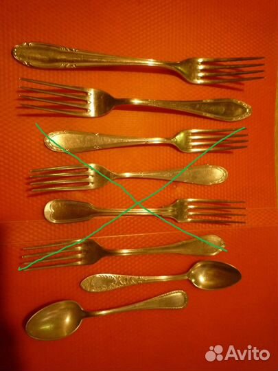 Мельхиоровые вилки и чайные ложки. Пересортица