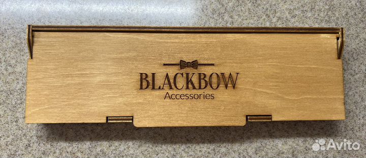 Коробка деревянная для галстука подарочная