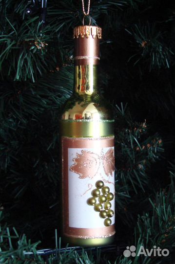 Елочные игрушки Бутылочки 