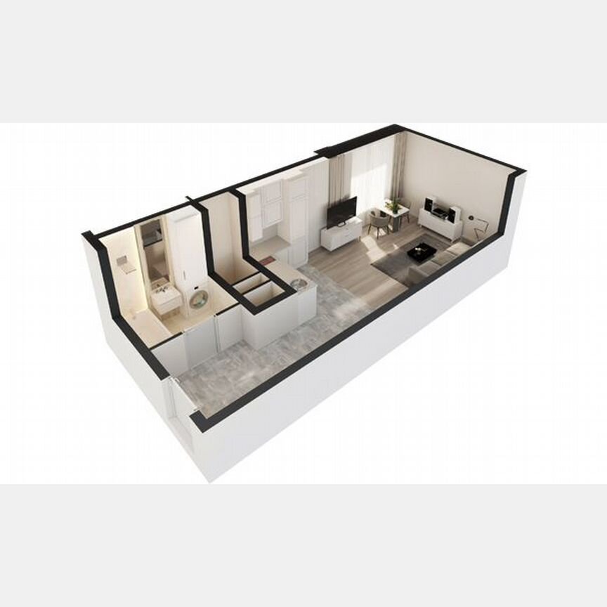 Апартаменты-студия, 33,7 м², 6/30 эт.