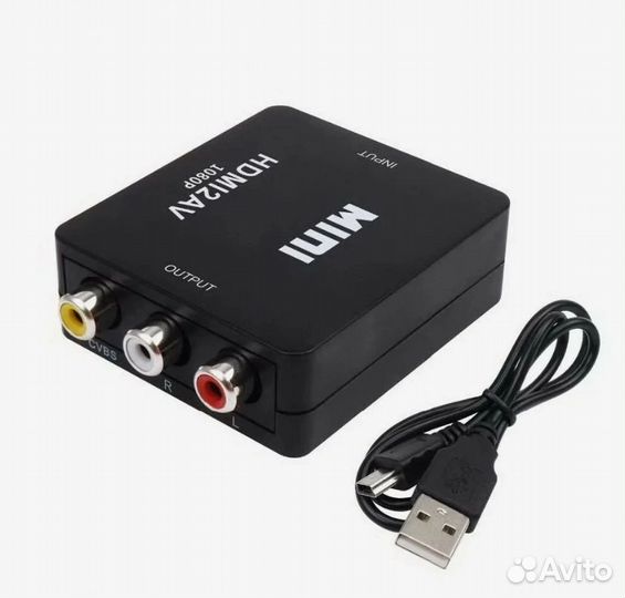 Конвертер, переходник из hdmi в RCA, тюльпан AV