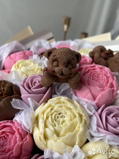 Букет съедобный с мишками