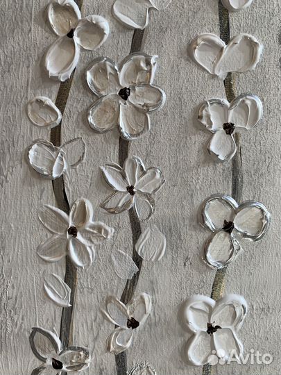 Картина интерьерная на холсте Ноты Души Цветы