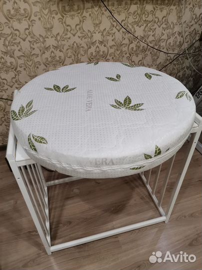 Матрас круглый для детской кроватки