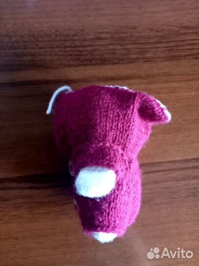 Уточка Лалафанфан, 9 см вязаная, с комбинезоном