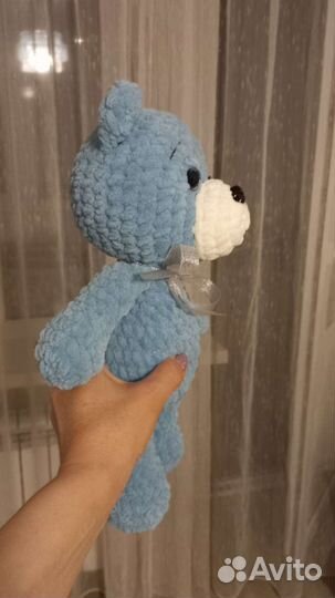 Вязаный плюшевый мишка под заказ