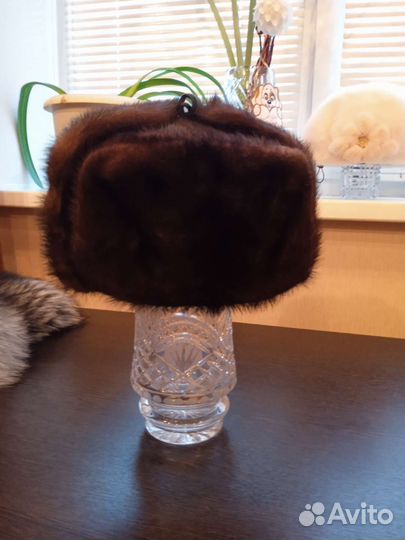 Норковая шапка мужская