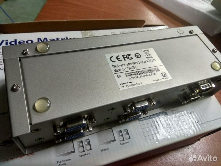 Видеокоммутатор aten Matrix VS0204 4-портовый