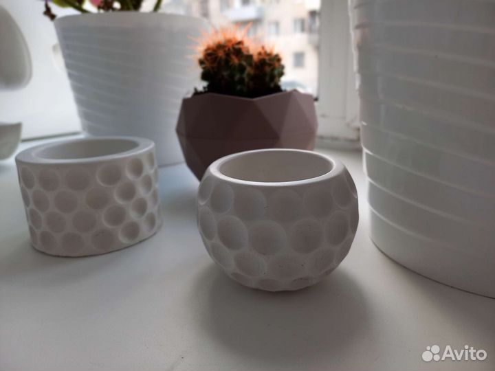 Кашпо из гипса