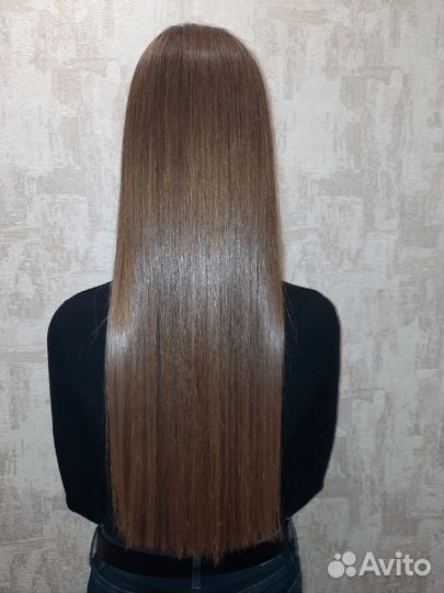 Кератиновое выпрямление волос