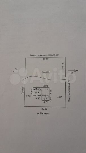 Дом 16,9 м² на участке 35 сот.