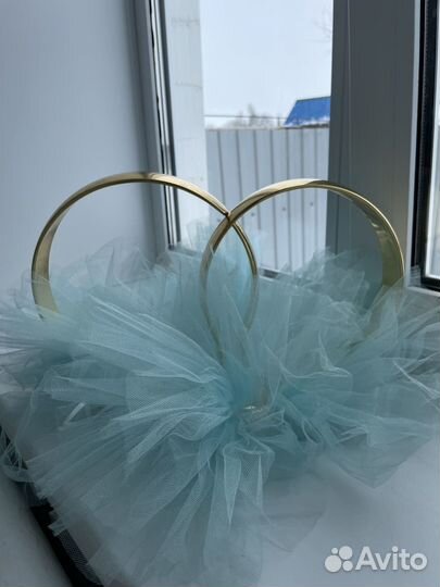 Кольца на машину свадебные