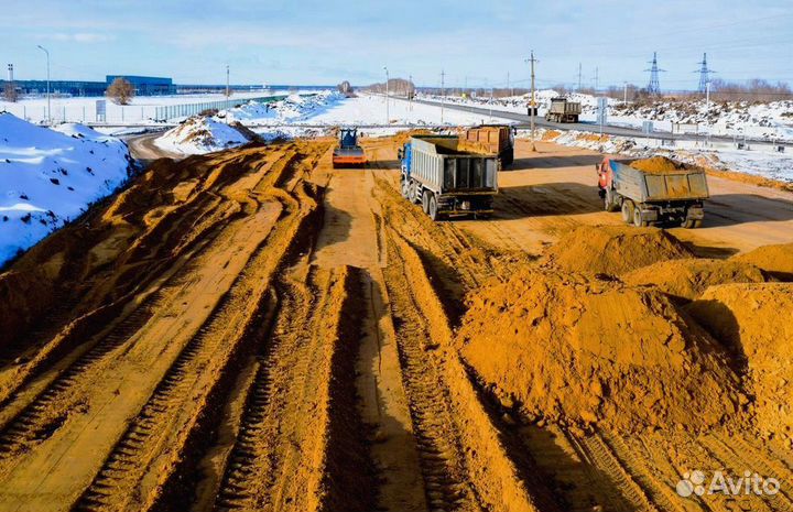 Песок карьерный доставка