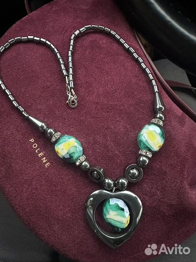 Бусы из гематита