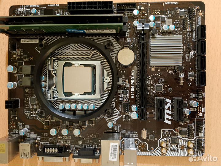 Комплект: материнка+процессор+оперативкаDDR4 16 GB