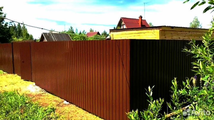 Забор из профнастила