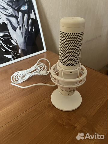 Микрофон hyperx quadcast s белый купить в Москве | Электроника | Авито