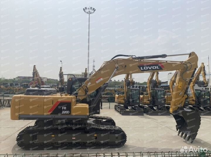 Гусеничный экскаватор Lovol FR220D, 2024