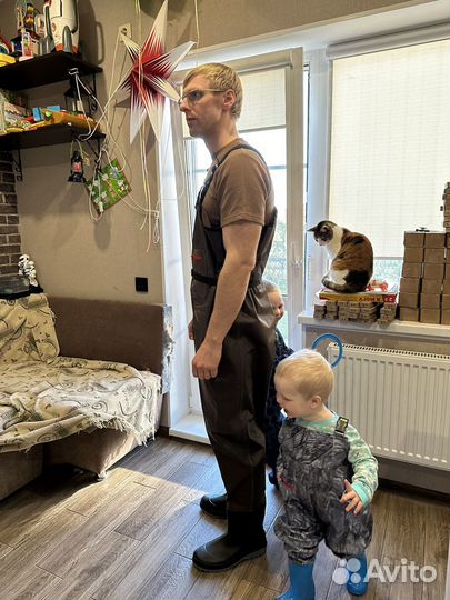 Вейдерсы забродники с сапогом 43 покрытие нейлон