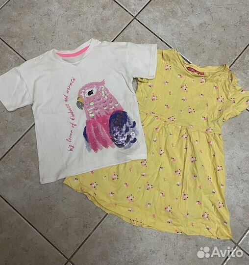 Вещи для девочки пакетом 104-110 бронь