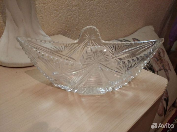 Хрустальная ваза, салатница, конфетница СССР