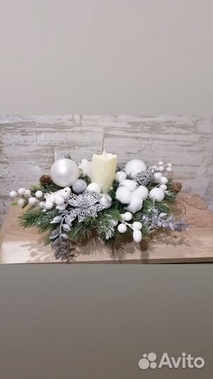 Новогодняя композиция на стол