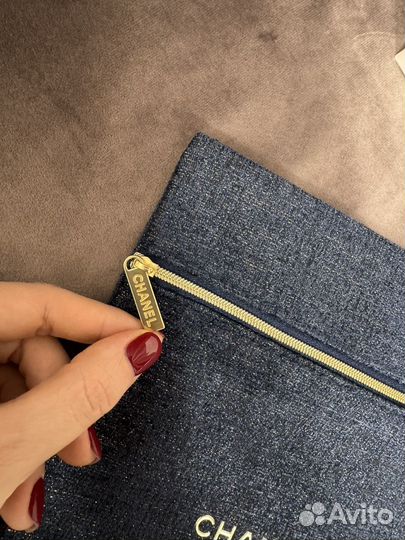 Косметичка Chanel твидовая