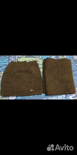 Зимний комплект: шапка+снуд без перчаток