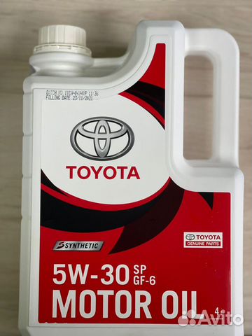 Масло Toyota OIL 5w-30 SP GF-6A