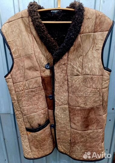 Жилетка новая, нат.овчина, 48-50р