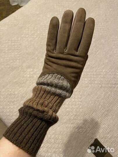 Перчатки женские кожаные 7 5