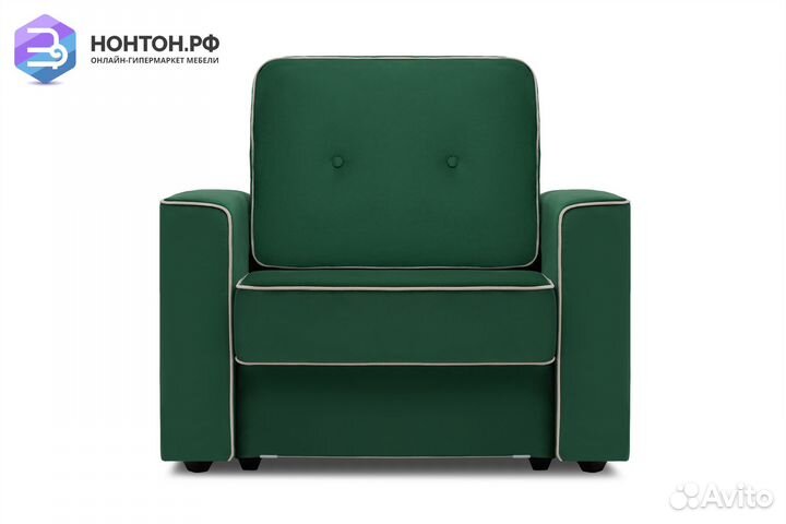 Кресло еврокнижка Берген изумрудное