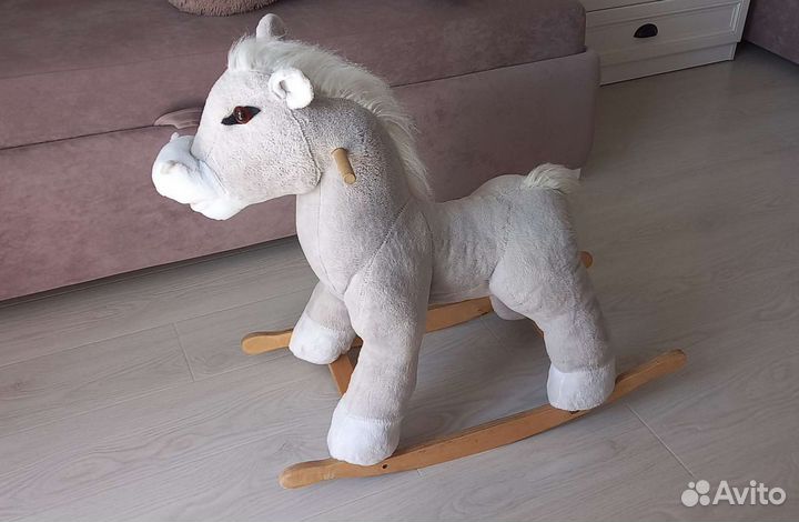 Лошадка качалка деревянная