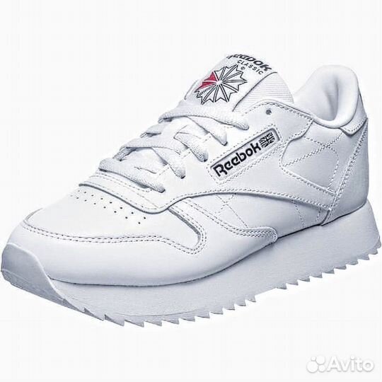 Кроссовки Reebok Classic Leather White из Кожи