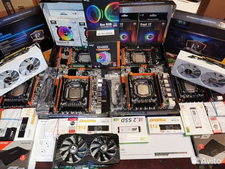 Комплект для сборки пк 8 ядер/12 ядер X79 X99 16gb