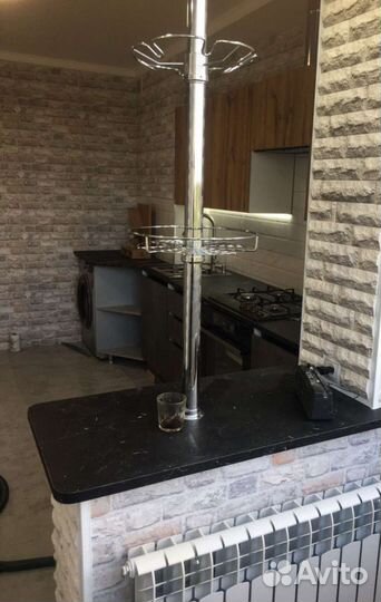 Кухня бетонная прямая