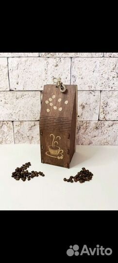 Коробка упаковочная, деревянная для подарка