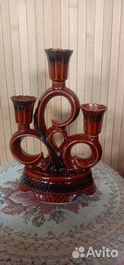 Керамический подсвечник СССР. Раритет