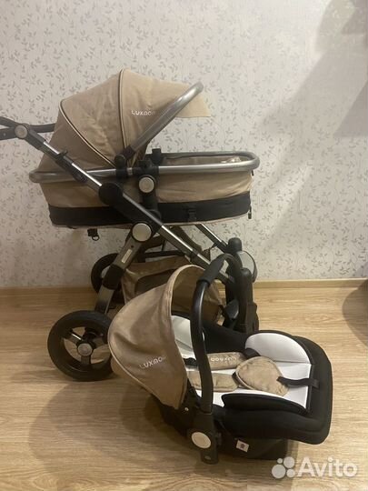 Коляска luxmom 3 в 1 бу
