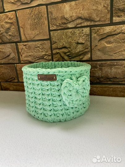 Вязанные корзины