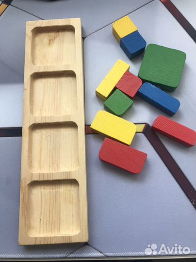 Доска Вкладыш Геометрия Квадрат, Томик