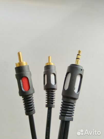 Аудиокабель 2 RCA-3.5 Jack