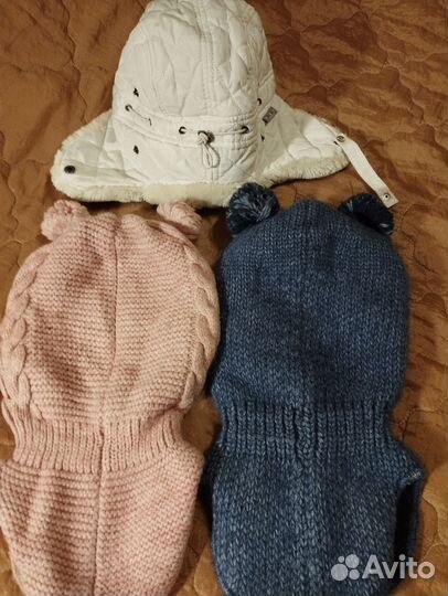 Шапка шлем зимний, ушанка детская