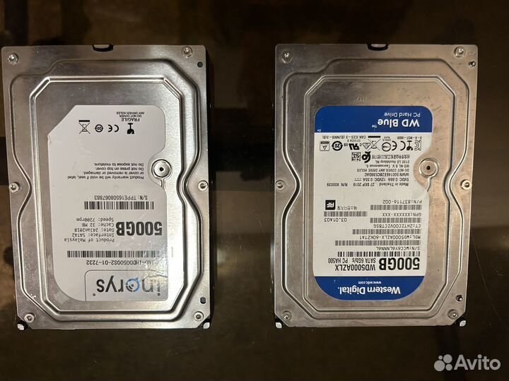 Жесткие диски hdd по 500 гб