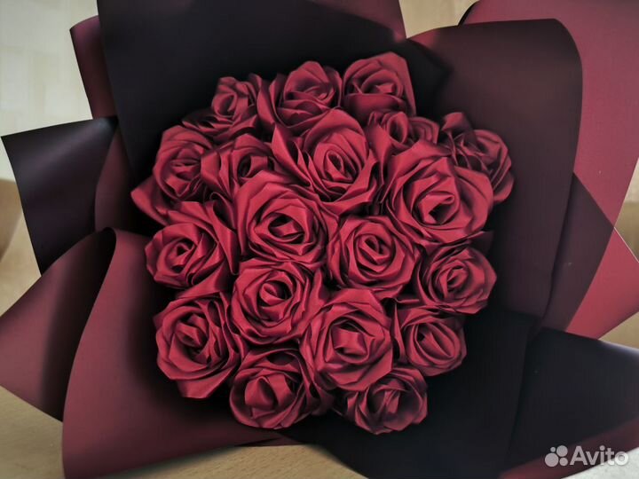 Букет из атласных лент