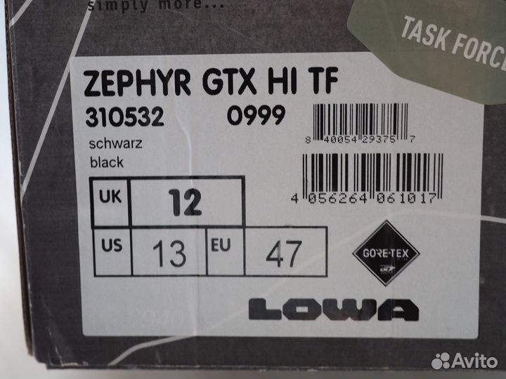 Тактические ботинки Lowa Zephyr GTX Hi TF