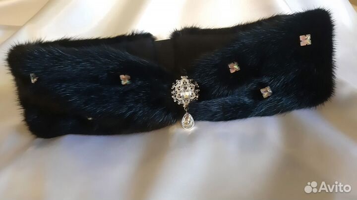 Норковая повязка на голову